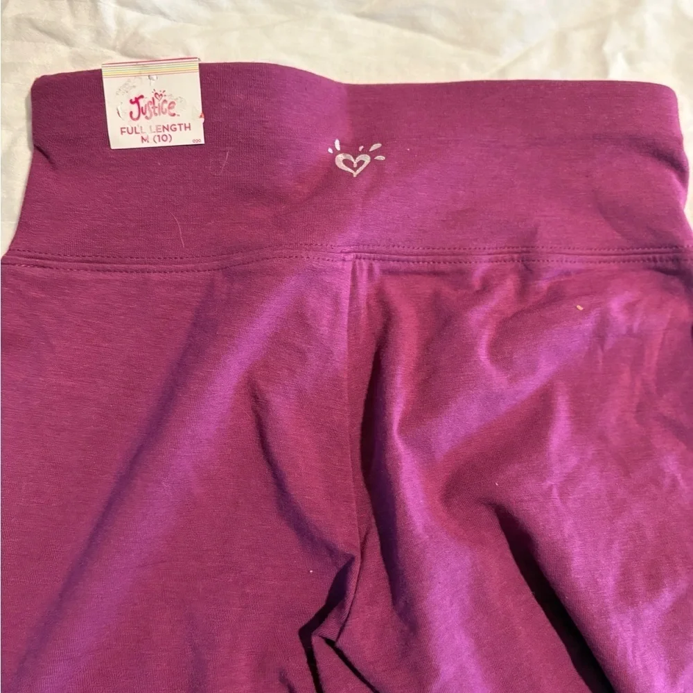 Justice Pink Leggings Soft Stretchy Bottoms